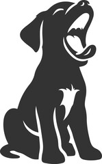 Black dog vector