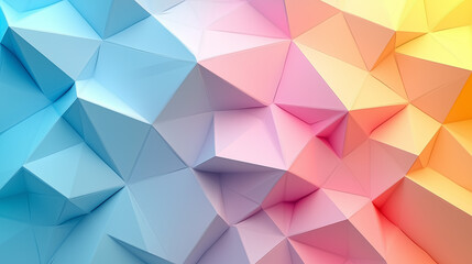 Obraz premium Colorful geometric patterns created with AI algorithms showcase vibrant shades and angles in a digital artwork geometric, patterns, digital, artwork, artificial, intelligence, colors, abstract, 