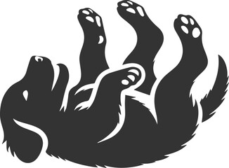 Black dog vector