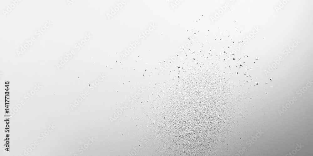 Aufkleber white gray smooth grainy gradient background dots texture on a foggy window