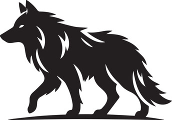 wolf black silhouette