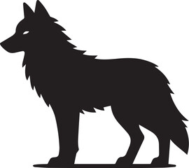 wolf black silhouette