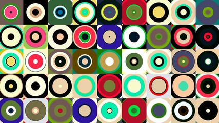 Naklejka premium circle motif, circle pattern, symmetrical, circle lines, wall wallpaper, HD