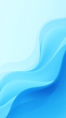 Serene blue wave abstract background calming pastel shades smooth flowing design minimalist art