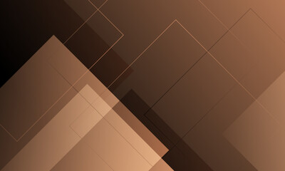 brown gold square shapes tiles depth with shadow abstract background
