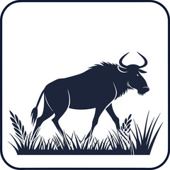 wild goat vector illustration