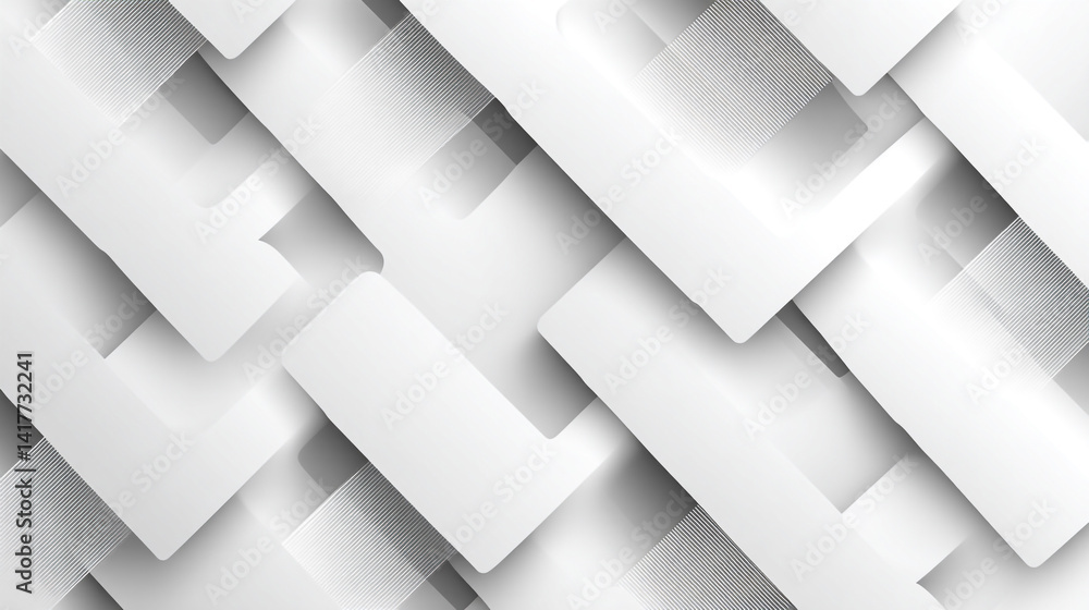 Poster white color geometric square background square shape design