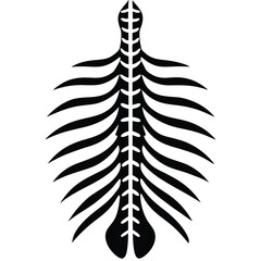 inner part of human body silhouette design on white background 