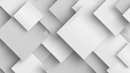 Minimal geometric white shape background abstract design