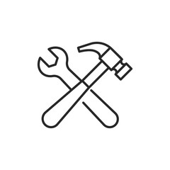 Engineering department technical support icon elements