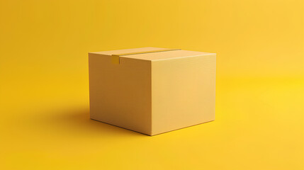 Obraz premium Gift box with simple background, 3d rendering