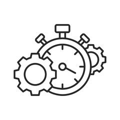 Engineering department technical support icon elements