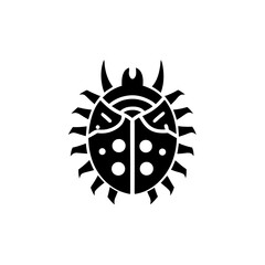 creative details Bug/virus icon Vector Illustration