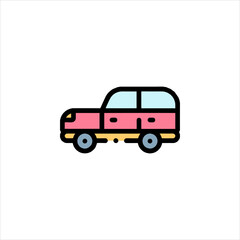 Fototapeta premium car icon vector illustration