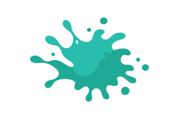 Naklejka premium Seafoam paint splash vector