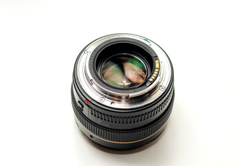 Close Up View of the Back of the Camera Lens