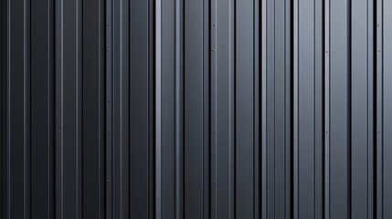 Obraz premium Dark gray corrugated metal texture background.