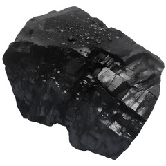 A black rock