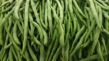 A Bountiful Harvest: Fresh Green Beans Ready for the Market