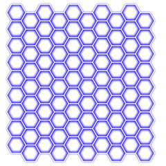 blue hexagon segments as background