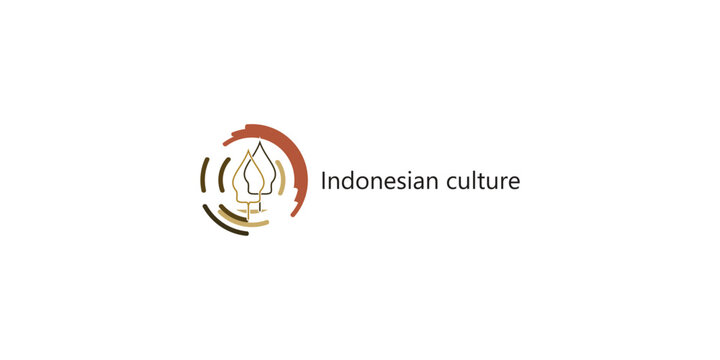 Creative indonesian culture logo design with modern concept