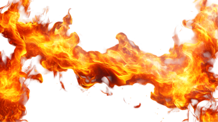 Fiery stream with abstract flames, and black.