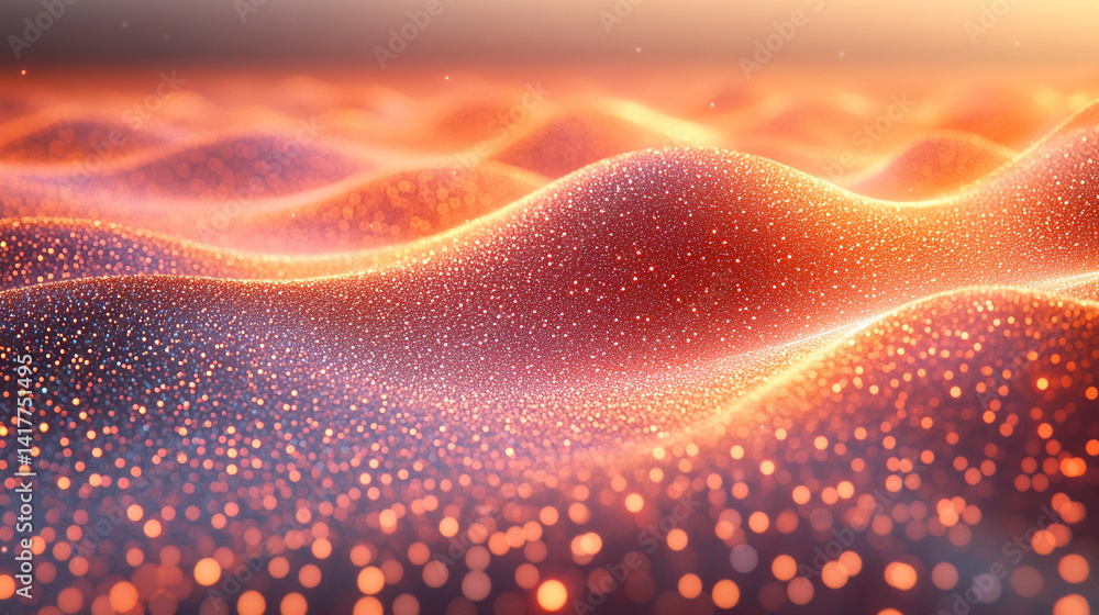 Poster flowing red and blue light trails converge in the distance symbolizing speed data motion and digital