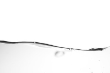 Crystal Clear Water Surface with Gentle Wave and Bubble Texture