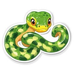 Fototapeta premium Snake, reptile, vector, background, serpent, viper
