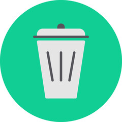 Recycle Bin single vector illustration icon