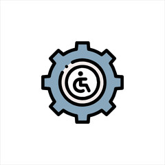 gear icon vector illustration
