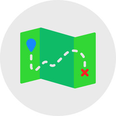 Maps single vector illustration icon