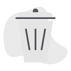 Recycle Bin single vector illustration icon