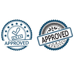 approved logo,Label Stamp Logo,and badge label,vector template
