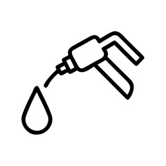 Fuel Pump with Liquid Drop Symbol Icon Design