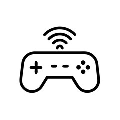 Game Controller with Wireless Signal Icon Design