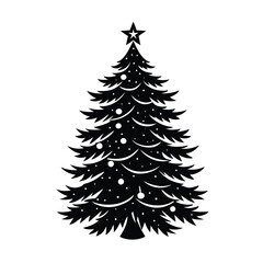christmas tree vector illustration