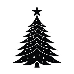 christmas tree vector illustration