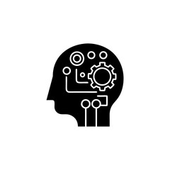 creative details AI chatbot icon Vector Illustration