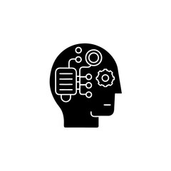 creative details AI chatbot icon Vector Illustration