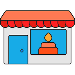 Market single vector illustration icon