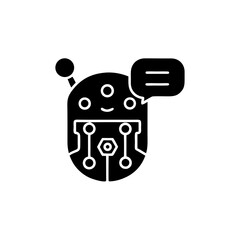 creative details AI chatbot icon Vector Illustration
