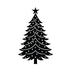 christmas tree vector illustration