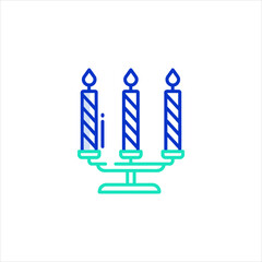 vector illustration of a candle