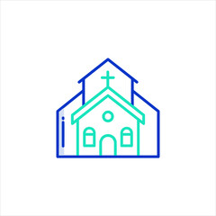 blue house icon