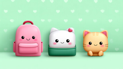 animal sticker school supplies cute wallpaper