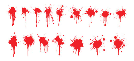 Ink Splatter Set for Artistic, Grunge, or Design Element Projects