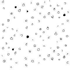 Hand Drawn Doodles Pattern Background Texture