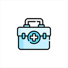 blue briefcase icon