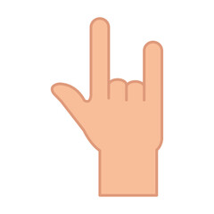 Vector Illustration of a Hand Making the 